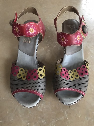 Spring Step L'Artiste Women's Ankle Strap Shoe Multi Color EU 38/ US 7 1/2 - Picture 3 of 7