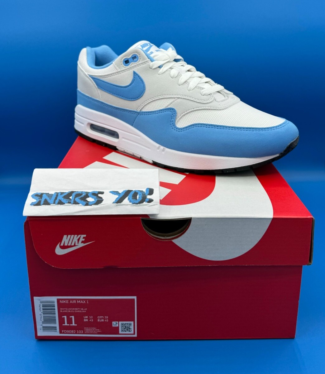 Nike Air Max 1 White University Blue (FD9082-103) Size 11 | eBay