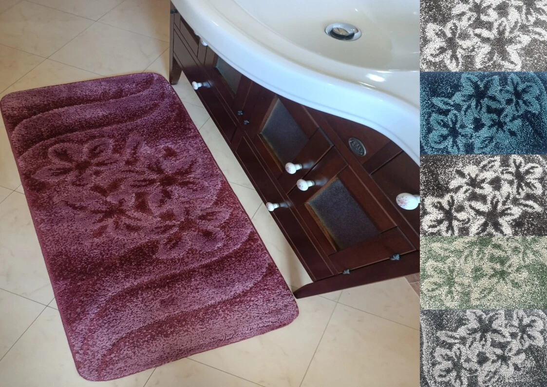 Tappetino Bagno Antiscivolo Assorbente 40,6x61 Cm Grigio - Morbido E Lavabile In Lavatrice - 5
