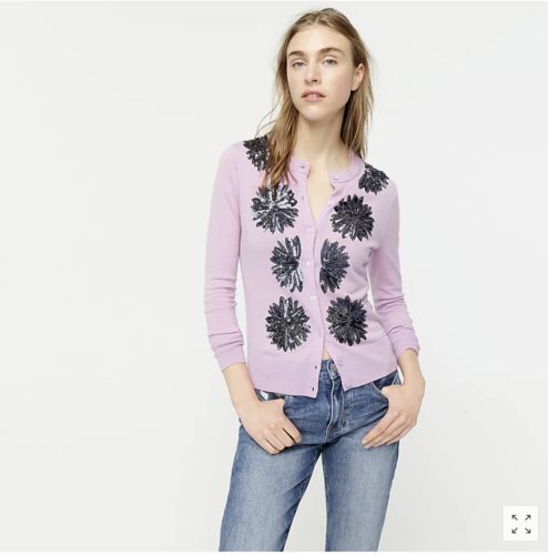 NWOT J. Crew Jackie Cardigan Sequin 