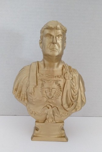 Set 2 Statues 5" Donald J Trump God Emperor Bust 45th President 3D MAGA 2024 - Picture 7 of 21