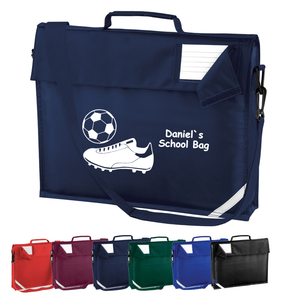 personalised book bag with strap