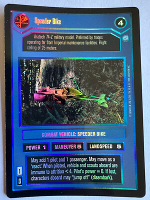 Speeder Bike FOIL Star  Wars CCG Endor