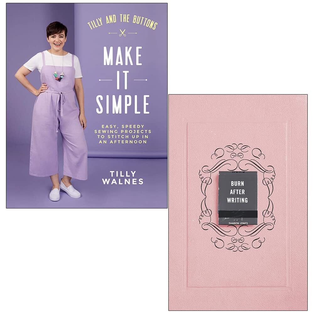 Tilly and Buttons Tilly Walnes, Burn After Writing Sharon Jones 2 Books Set NEW