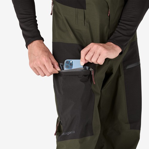 Patagonia Men's Untracked Bibs Waterproof Breathable GORE-TEX Small Black - Picture 5 of 11