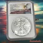 2021 NGC MS 69Heraldic Eagle Silver Dollar T-1, 35th Anniversary LDOP 35 Label