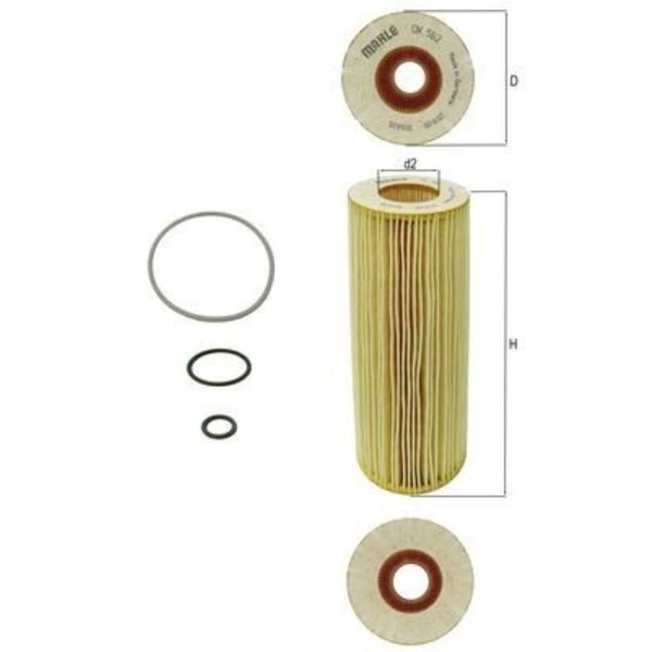 ÖLfilter Mahle OX 562D Filter-image