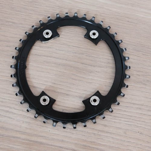 Wolf Tooth Drop Stop Chainring 38t 110 BCD Asymmetric 4-Bolt Alloy Blk - Picture 5 of 7