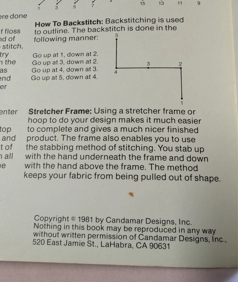 1981 Candamar Siamese Cat Collection Cross Stitch Pattern Book Vintage 90001 - Image 3 of 4