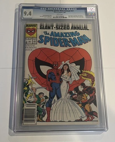 Amazing Spider-Man Annual #21 CGC 9.4 NEWSSTAND Cover A Wedding Issue Key