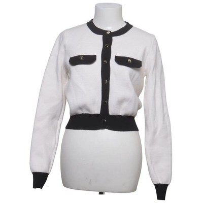 Meshki, Strickjacke, Damen, Größe: XXS, Weiß/Schwarz #r3t