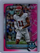 2021-22 Bowman University #23 Jadon Haselwood Chrome Pink