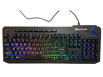 iBUYPOWER Ares M2 RGB Gaming Keyboard   Tested Working Perfectly with Fresh Key 