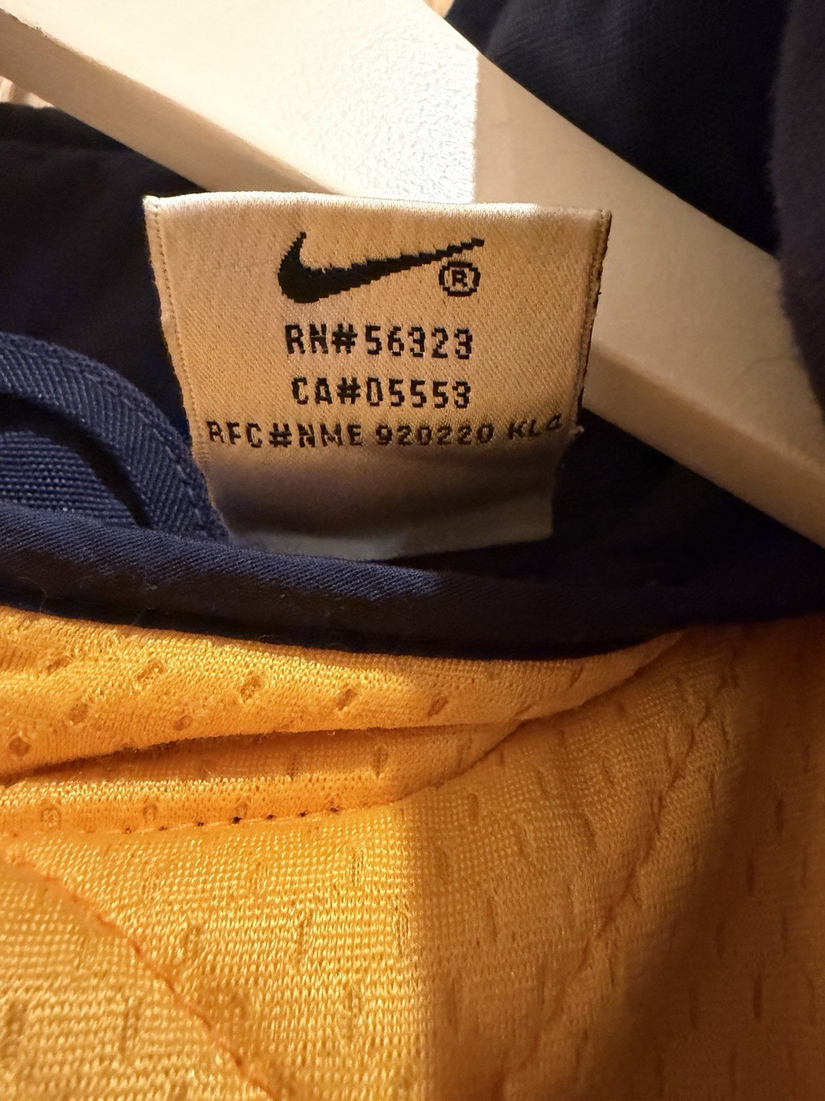 Rare Vintage 90s Nike Padded Bench Jacket & Matching Hat Set Navy Y2K image 6