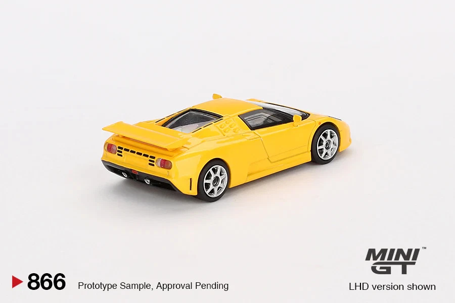 MINIGT Bugatti EB110 Super Sport Giallo Bugatti scala 1:64 cod.866 - Immagine 2 di 4