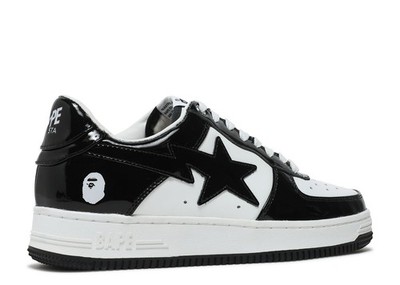 A Bathing Ap3 Bap3sta Black and White Sneakers Size 10.5