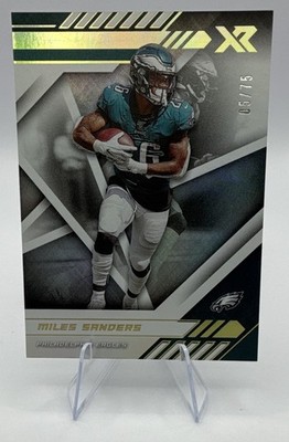 Panini XR 2020 Miles Sanders Philadelphia Eagles #83 White Parallel 05/75