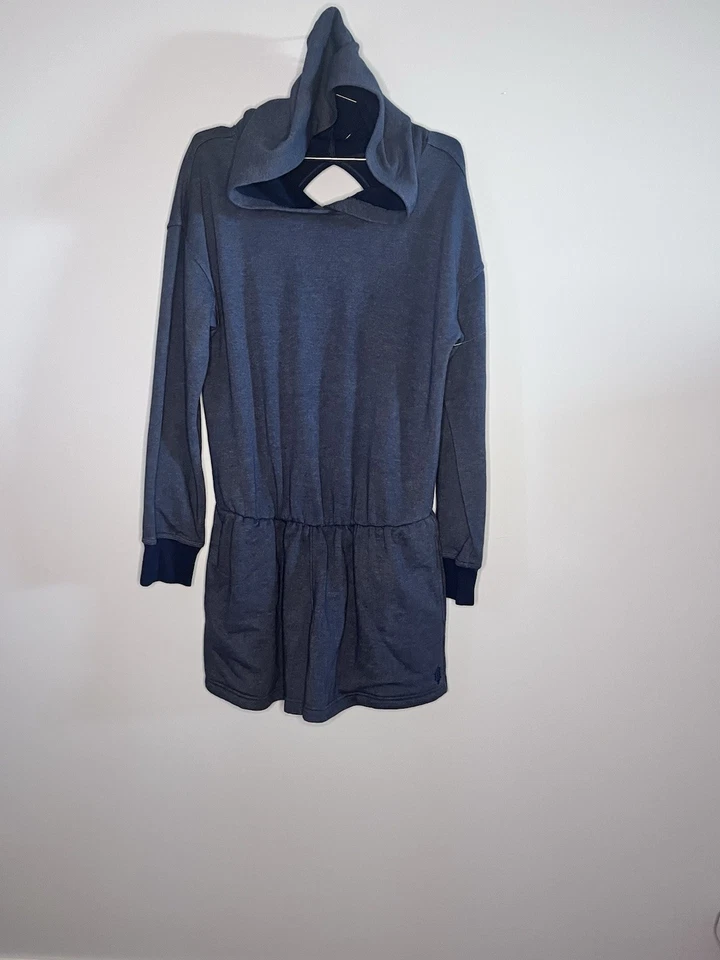 Free People | FP Movement Such A Flirt Mameluco Con Capucha Azul Marino Mediano Nuevo Sin Etiquetas Foto 3 de 4