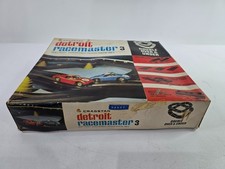 Vintage Cragstan Detroit Racemaster 3 Slot Car Set Battery Operated
