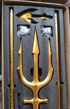 Scale Aquaman Steel Alloy Trident 1/1 Cosplay Prop Metal Boxed Ornaments 210cm