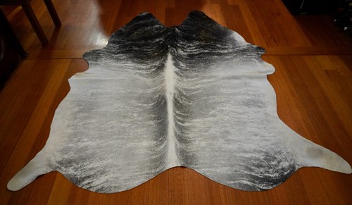 From Light to Dark with a Wonderful Wave - A Bradford Tigerstripe Cowhide Rug - Picture 6 of 10