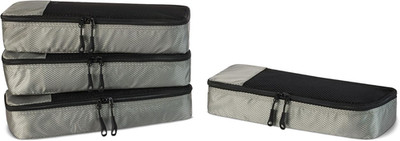 Amazon Essentials 4-Piece Slim Packing Cubes, Travel Accessories Set, Luggage Or