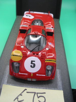Fly 1/32 Slotcar E2055 Ferrari 512 mit Steve McQueen Figur atemberaubend Neu in OVP