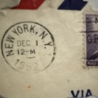 Stamps 1952 US NATO 3c Airmail Cover Fragments Machine Cancels Chicago & NY — photo 3