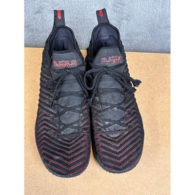 Nike LeBron 16 King Black University‎ Red Basketball Shoes AO2588-002 Mens 12 Nike Lebron XVI 16 Fresh Bred Black Red Shoes AO2588-002  main image 4