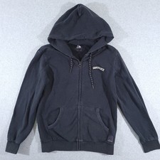 Vintage Quicksilver Hoodie Men's M Y2K Dark Rituals Black Y2K Skater Sweatshirt