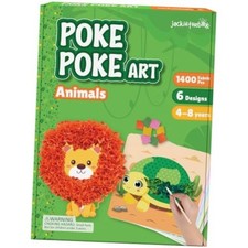 Poke Art Crafts Kits for Kids, Boys  Girls, Ages 4-8  1400 fabric Animals