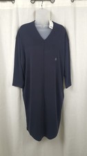Uniqlo Lightweight Ponte 3/4 Sleeve Dress Navy Size L rrp £19.90 CR059 AA 10