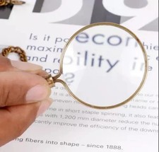 Pocket Style Monocle Magnifier with Chain Necklace Vintage Nautical Magnifying
