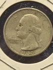 1935 S SILVER COIN WASHINGTON QUARTER HARD TO FIND S MINT SILVER .25 SILVER COIN