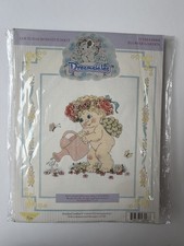 Dreamsicles Cross Stitch Kit Flower Garden 48008 Cherub Angel Vintage