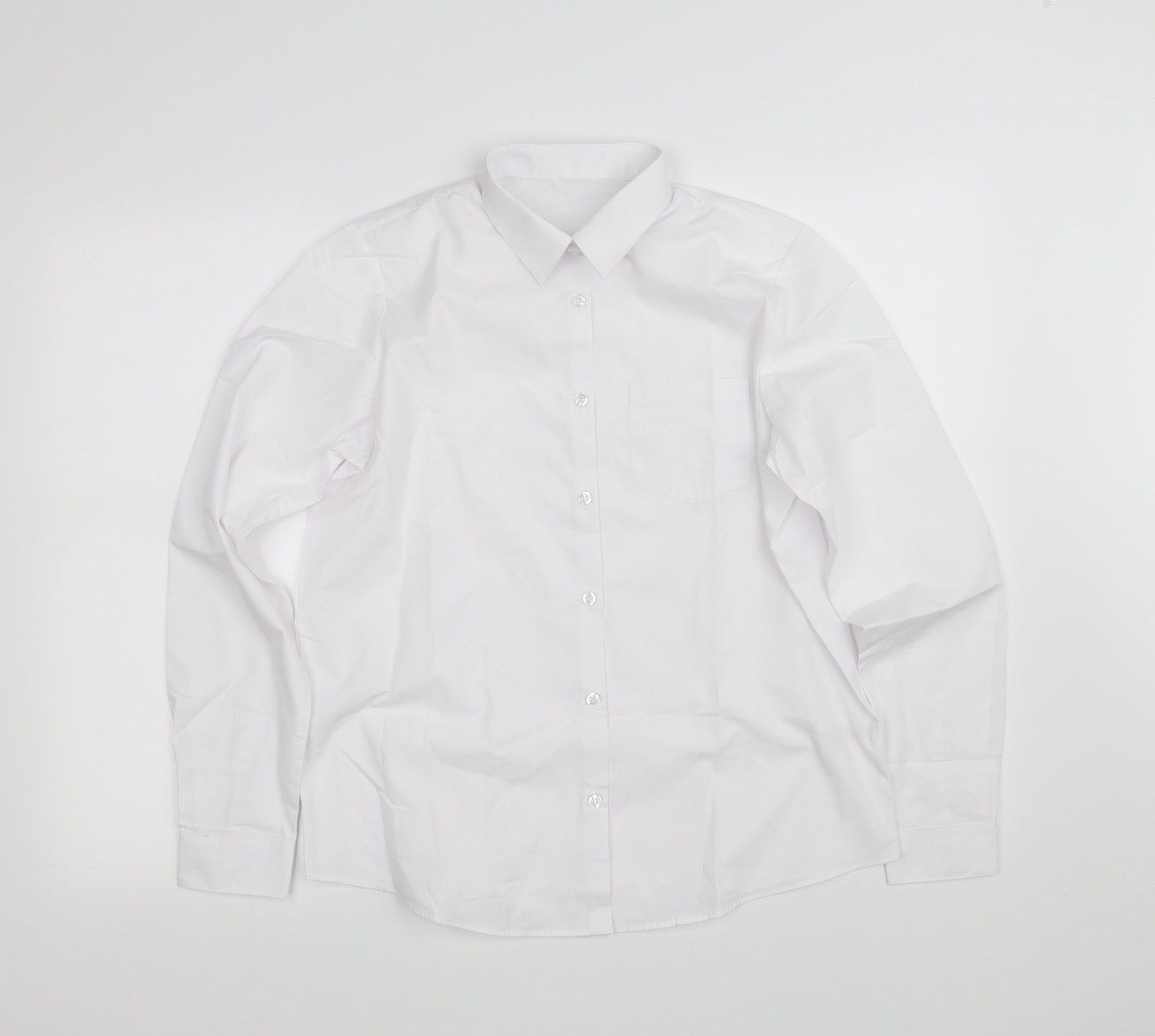Girls UK Size 15-16 Years George White Basic Button-Up