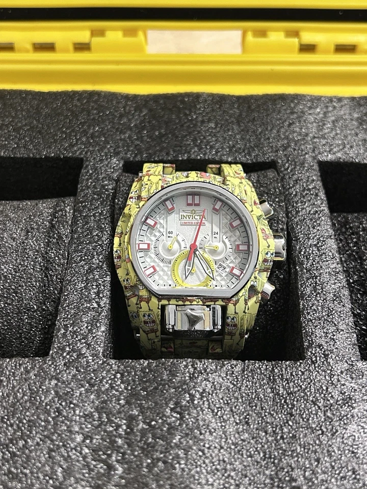 Reloj Invicta Bolt Zeus Bob Esponja Pantalones Cuadrados Edición Limitada 0224/3000 Foto 2 de 4