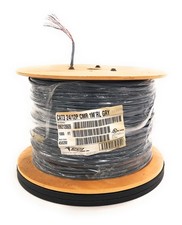 NEW CCI Coleman 9962120609 CAT3 24AWG 12 Pair CMR Riser Cable Spool 1000FT Gray