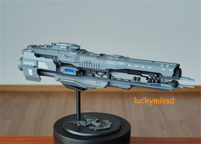 Halo 4 UNSC Resin sci-fi Spaceship Model Resin Spacecraft Figure Handmade Toy 