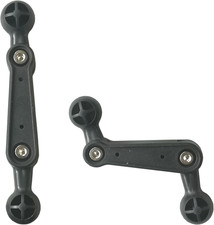 2 Pack 17Mm Double Sided Ball Mount Arm 4'' Extension Rod Joint Connector
