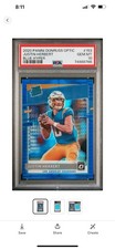 2020 Panini Donruss Optic Justin Herbert Blue Hyper PSA 10