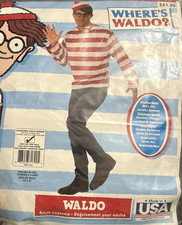 Rubies Where's Waldo Adult Costume Kit Adult Costume, As Shown, Standard