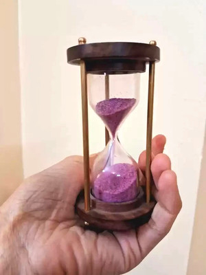 Einwandfrei 4 Zoll Holz Messing Sand Timer Geschenk Home Office Deko Souvenir