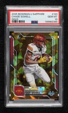 2025 Bowman U Chrome Sapphire Edition Gold /50 Chase Sowell PSA 10 GEM MT 1fl4
