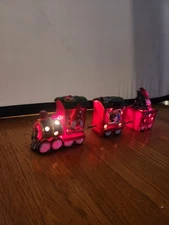 Christmas Train Decorations Indoor Merry Christmas LED Figurines Decor Tabletop