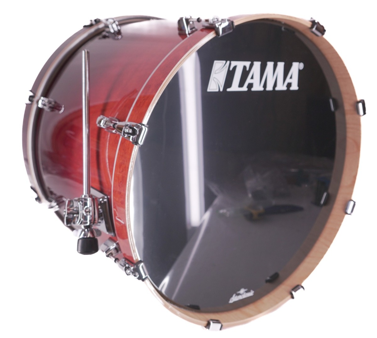 TAMA Starclassic Performer 22x16 Bass Drum Dark Cherry Fade – Open