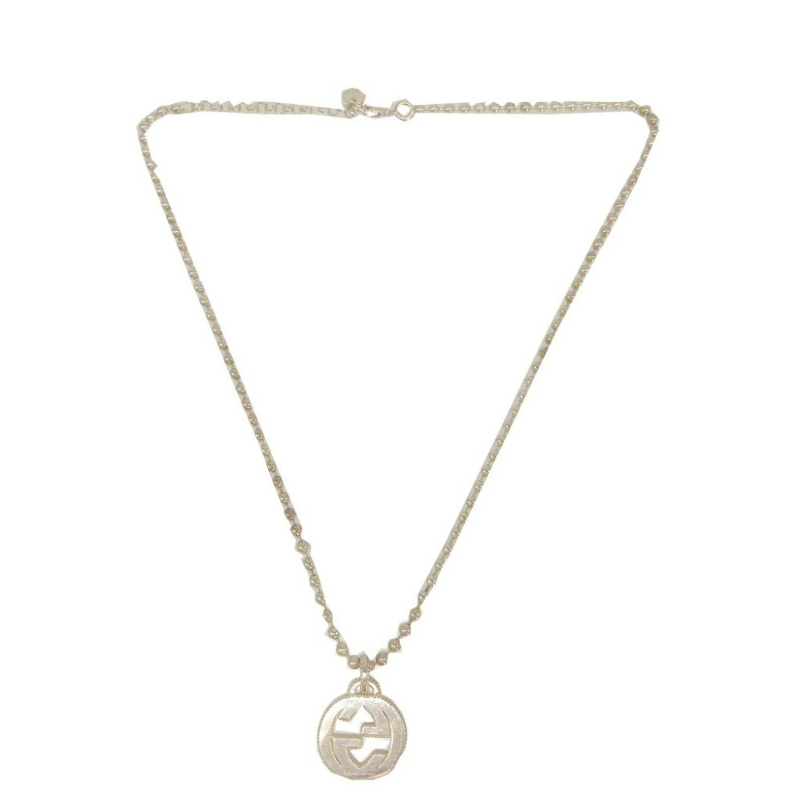Collier Gucci G Logo Argenté Bijoux Authentique