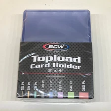 BCW Topload Card Holder - 25 Holders - 3” x 4”