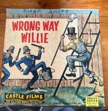 Wrong Way Willie Movie Reel Super 8 Castle Films Lupino Lane Comedy Vintage 856