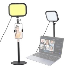 1 Pack Desktop LED Video Light Panel 12W Video Conference Light For Zoom YV HBRZ